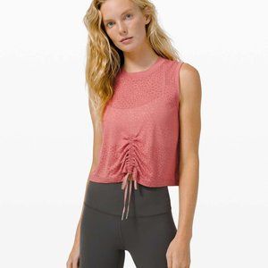 Lululemon Cinch Me Up Front Tank *Veil - Cherry Tint